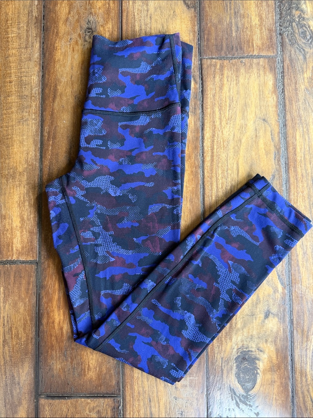 lululemon athletica Purple, Burgundy , and & Black Camo Leggings